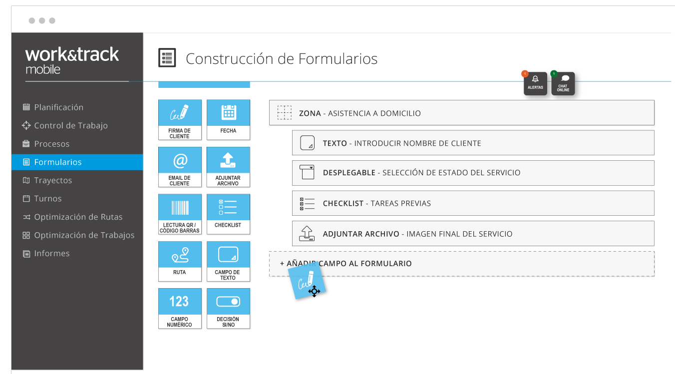 Diseño de formularios para la digitalización de procesos