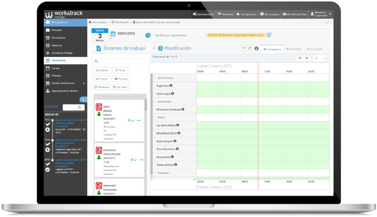 Task planner social-health transport and home care services