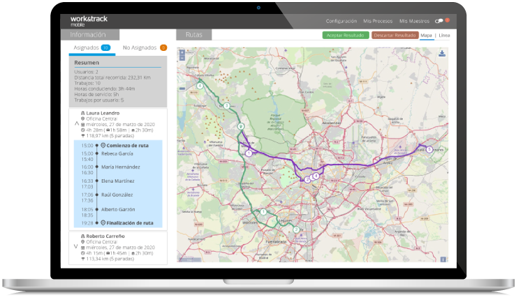 Optimization of social-health transport routes and home care services